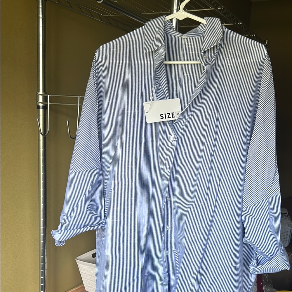 Blue Striped women’s dress